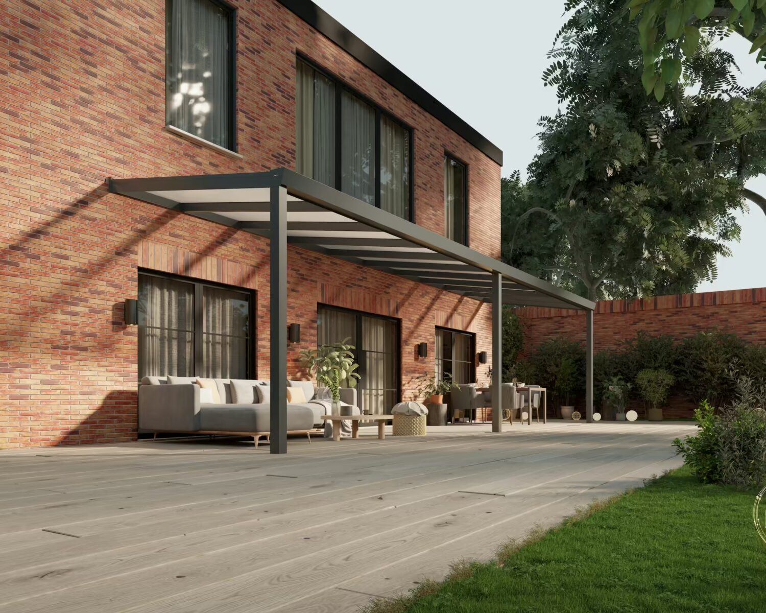 terrassenüberdachung-Polycarbonat-10x2,5m-Anthrazit-Opal-modern25_BottomLeftPerspective