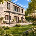 Terrassenüberdachung Plus 10,03 x 3,0 Meter Anthrazit Klarglas moderne Rinne – Gartenblick