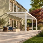 Terrassenüberdachung Glasdach 6,03 x 4,0 Meter Matt weiß – Produktansicht 1