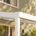 Terrassenüberdachung Glasdach 6,03 x 4,0 Meter Matt weiß – Produktansicht 2