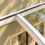 Terrassenüberdachung Glasdach 6,03 x 4,0 Meter Matt weiß – Produktansicht 4