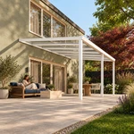 Terrassenüberdachung Glasdach 6,03 x 4,0 Meter Matt weiß – Produktansicht 5