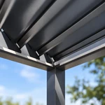 Lamellendach Intro Plus 4 x 3.6 Meter Anthrazit – Eckverbindung