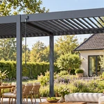 Lamellendach Intro Plus 7.2 x 3.6 Meter Anthrazit – Manuelle Bedienung